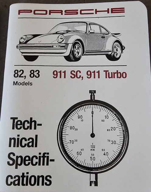 porsche specs book