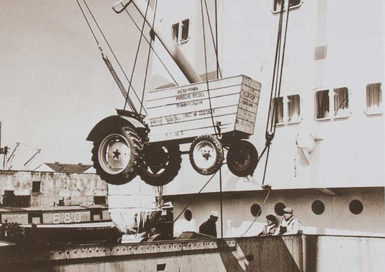 tracteur porsche transport